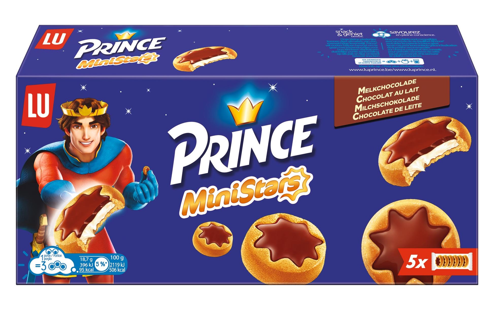 Lu Prince MiniStars Guetzli – Milchschokolade – 187 g