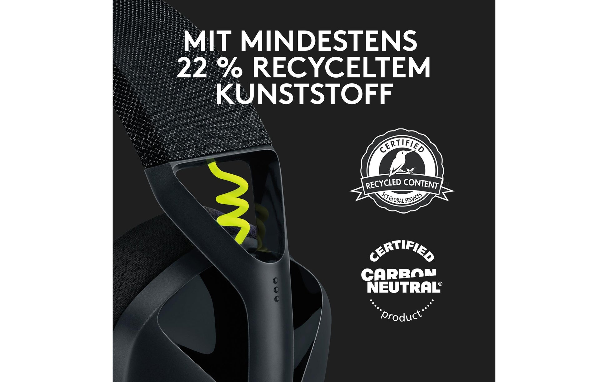 Logitech G G435 Gaming-Headset – Over-Ear, Stereo, BT, mit USB-A-Dongle, Schwarz