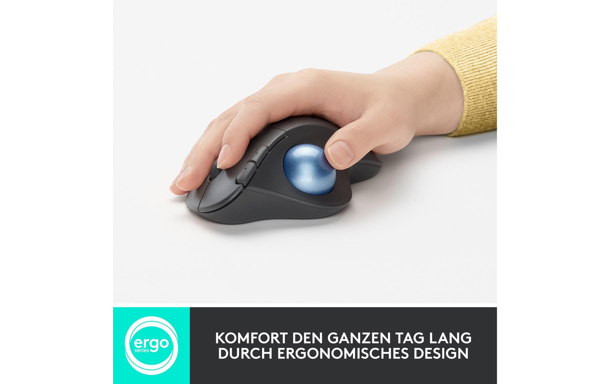 Logitech ERGO M575 für Business Ergonomische Maus – Graphit