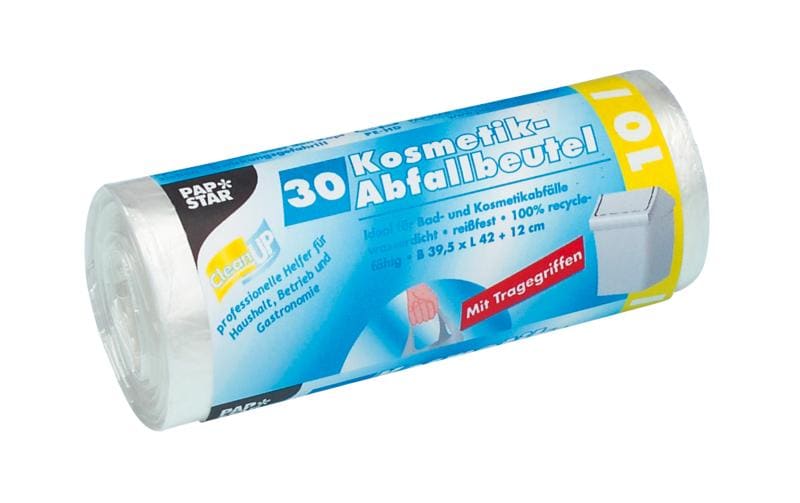 Weita Mehrzweckbeutel – 10 l, mit Zugband, HDPE, transparent, 395 × 420 mm, 30 Stk