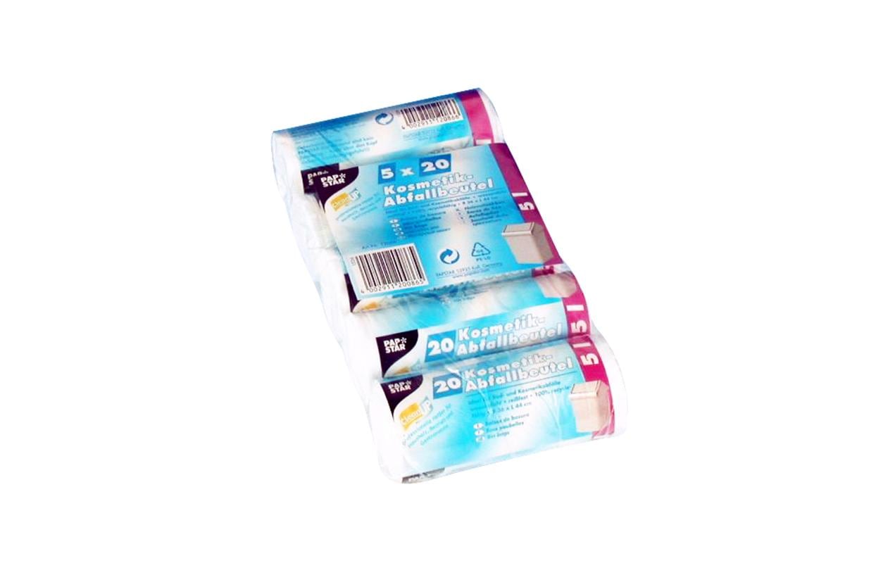 Weita Kehrichtsack – 5 l, LDPE, weiss, 360 × 440 mm, 100 Stk