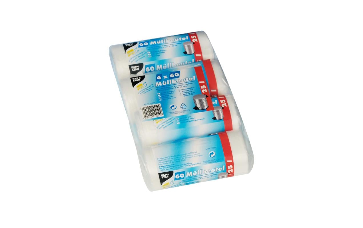 Weita Mehrzweckbeutel PAP10050 – 25 l, HDPE, transparent, 500 × 520 mm, 240 Stk