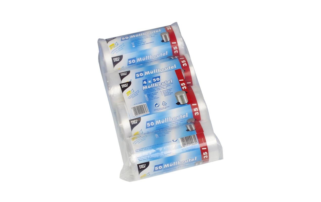 Weita Mehrzweckbeutel – 35 l, PE, transparent, 550 × 690 mm, 200 Stk