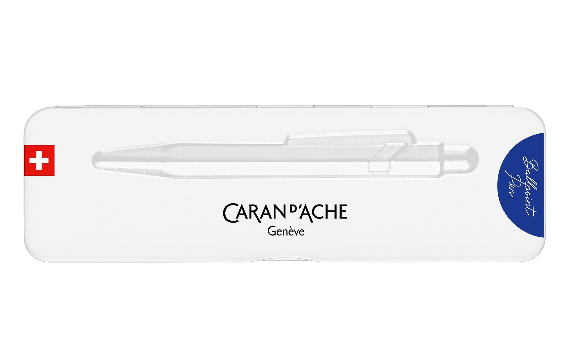 Caran d-Ache Caran d'Ache Kugelschreiber – Blau, Aluminium