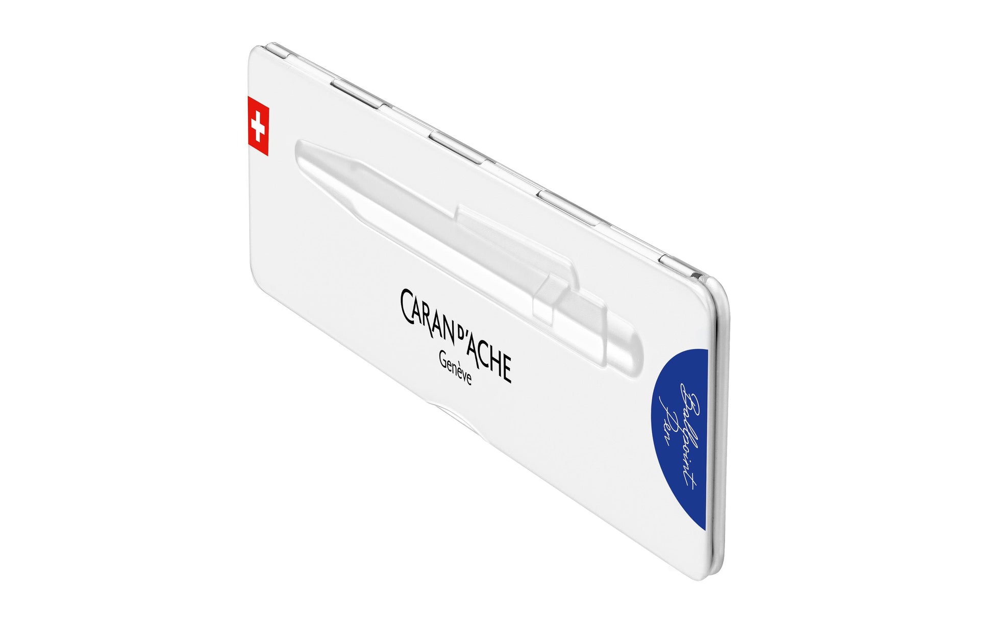 Caran d-Ache Caran d'Ache Kugelschreiber – Blau, Aluminium