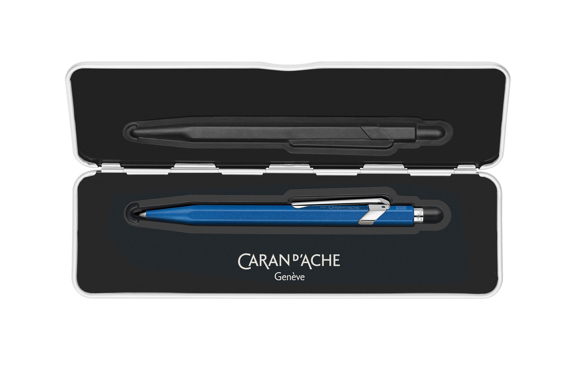 Caran d-Ache Caran d'Ache Kugelschreiber – Blau, Aluminium