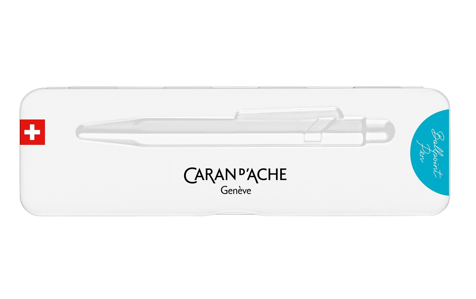 Caran d-Ache Kugelschreiber – türkisblau, Aluminium