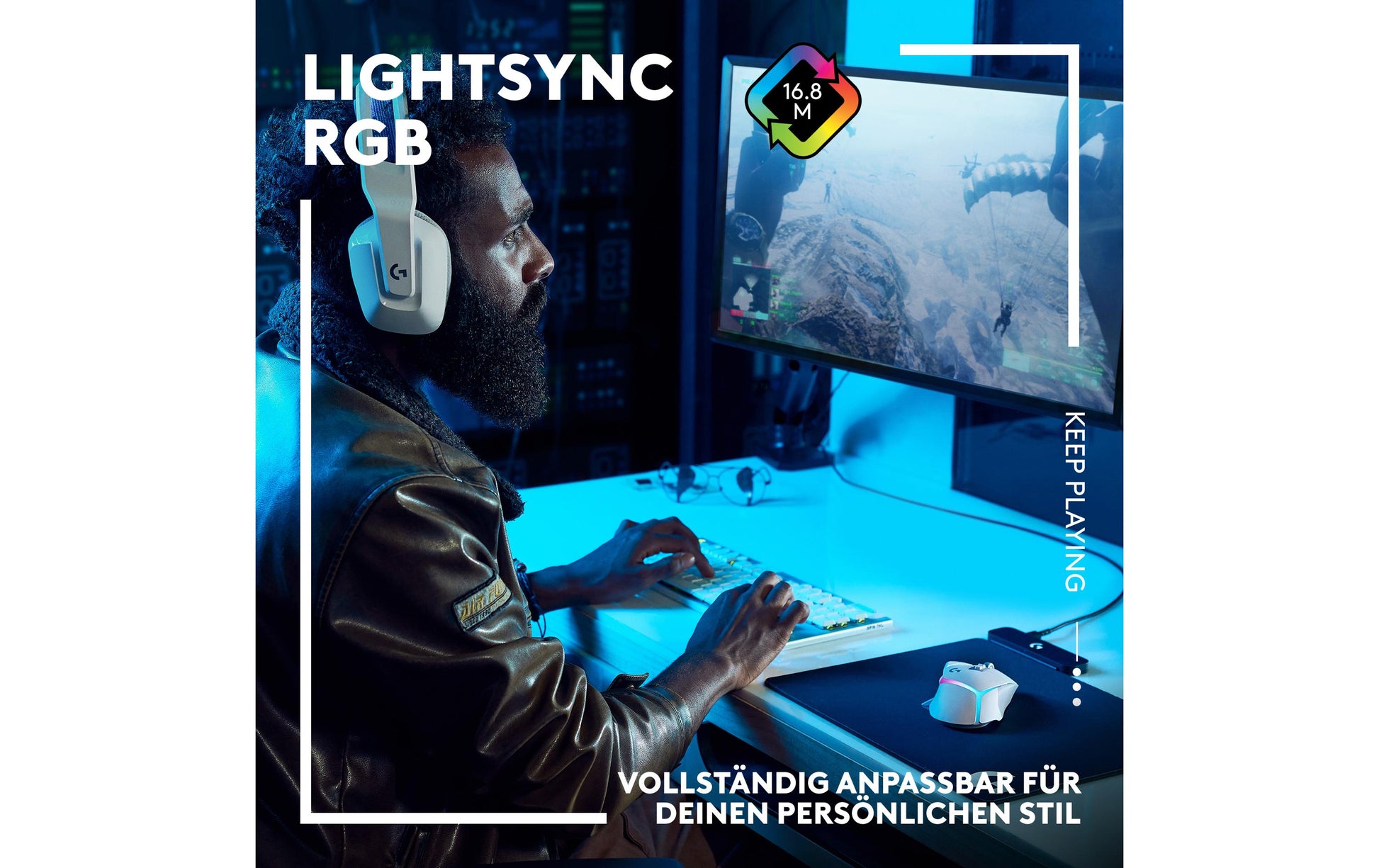 Logitech G G502 X PLUS – Gaming-Maus – Kabellos (2,4 GHz), 25600 DPI, RGB-Beleuchtung, rechts, Schwarz