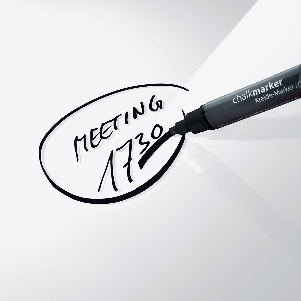 Sigel Whiteboard – 30 × 30 cm, Glas, magnetisch, Wandmontage, inkl. SuperDym Magnetwürfel, Montagesatz