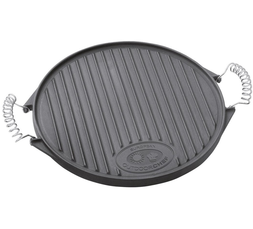 OUTDOORCHEF Grillplatte S, Ø 33 cm, H 1,8 cm, Gusseisen – für 420 Grill