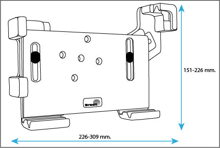 Brodit Tablet-Tischhalterung – für Tablet/UMPC – kippbar, passiv – Schwarz