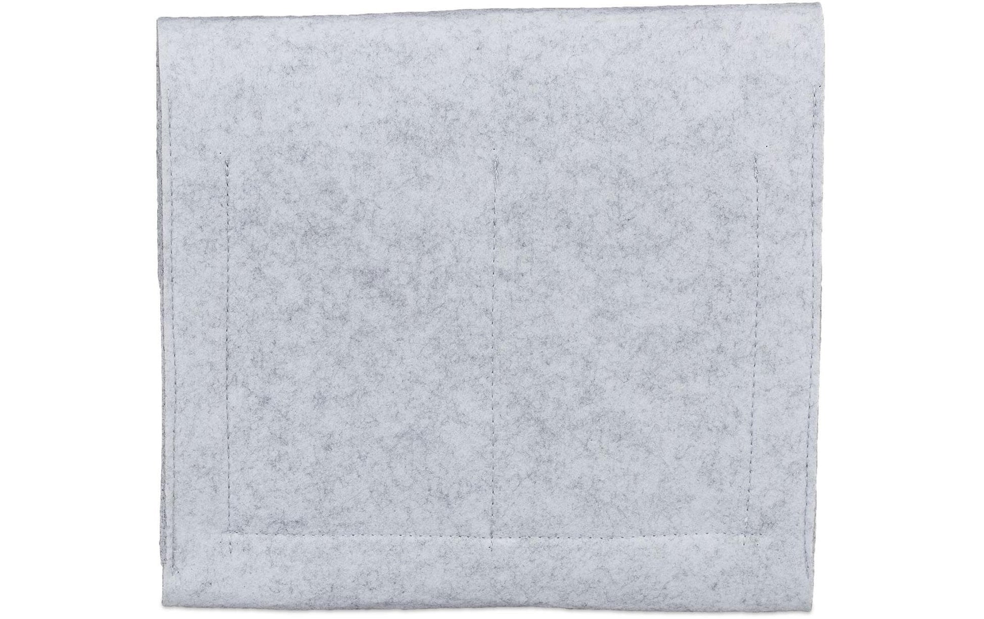 Relaxdays Ablageschale 5 Fächer – Filz – Grau – 280 × 260 × 50 mm