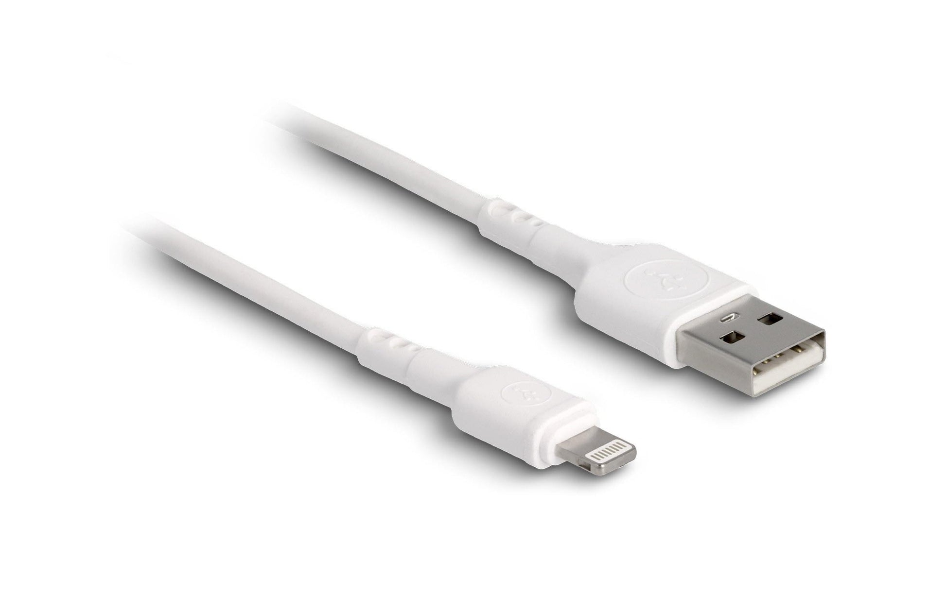 DeLOCK Ladekabel – USB-A auf Lightning 0,3 m, Weiss – für iPhone/iPad