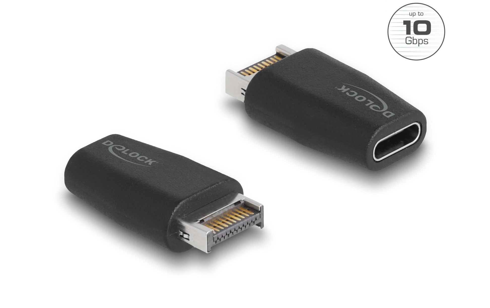DeLOCK USB-C zu USB-A Adapter – USB 3.2 Gen 2 (10 Gbit/s) – Schwarz