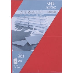 Artoz Klappkarten-Set – A5, 220 g/m² Papier, Rot – 5 Stk