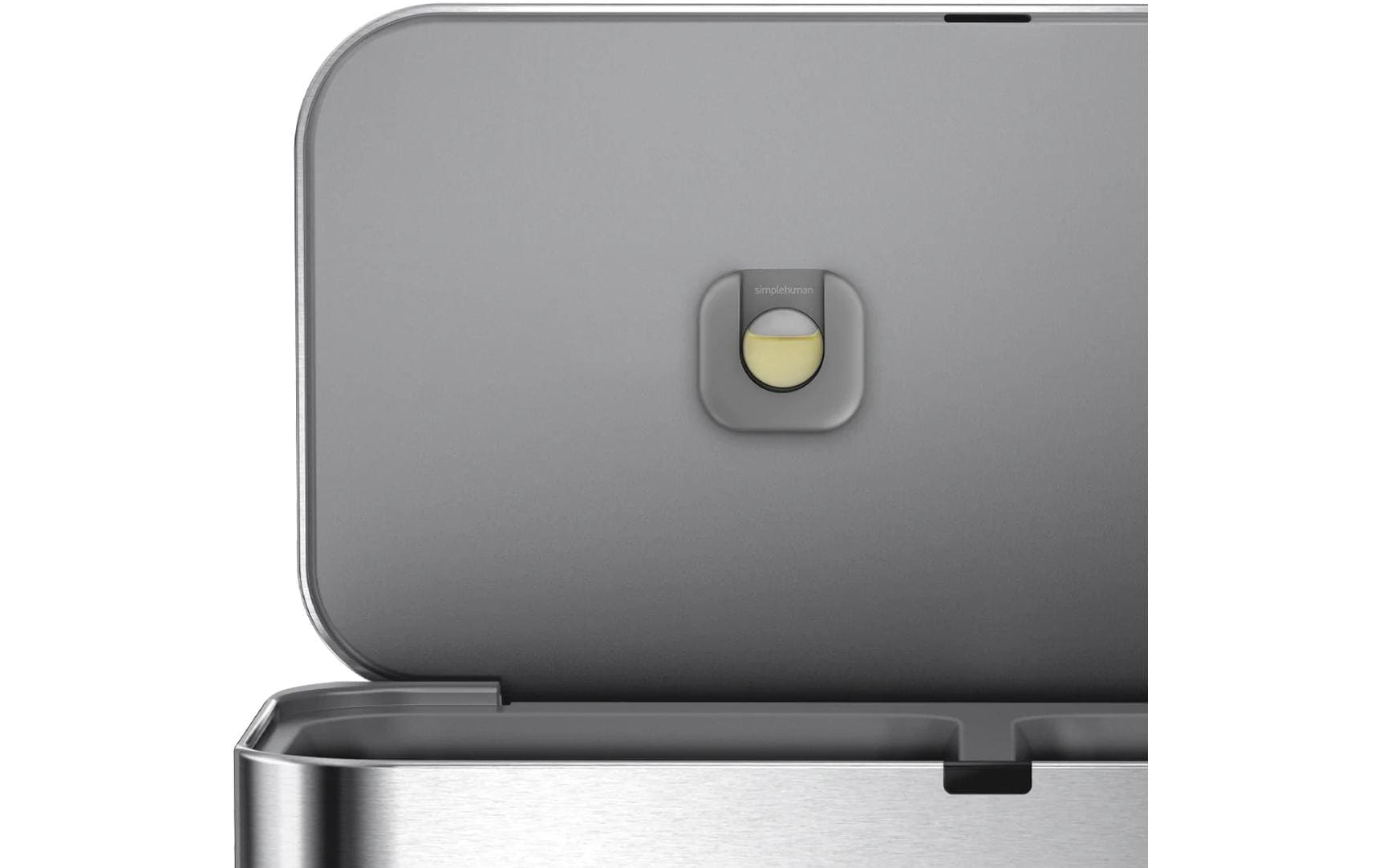 Simplehuman – Systempapierkorb – 25 l – Edelstahl, 2 Behälter