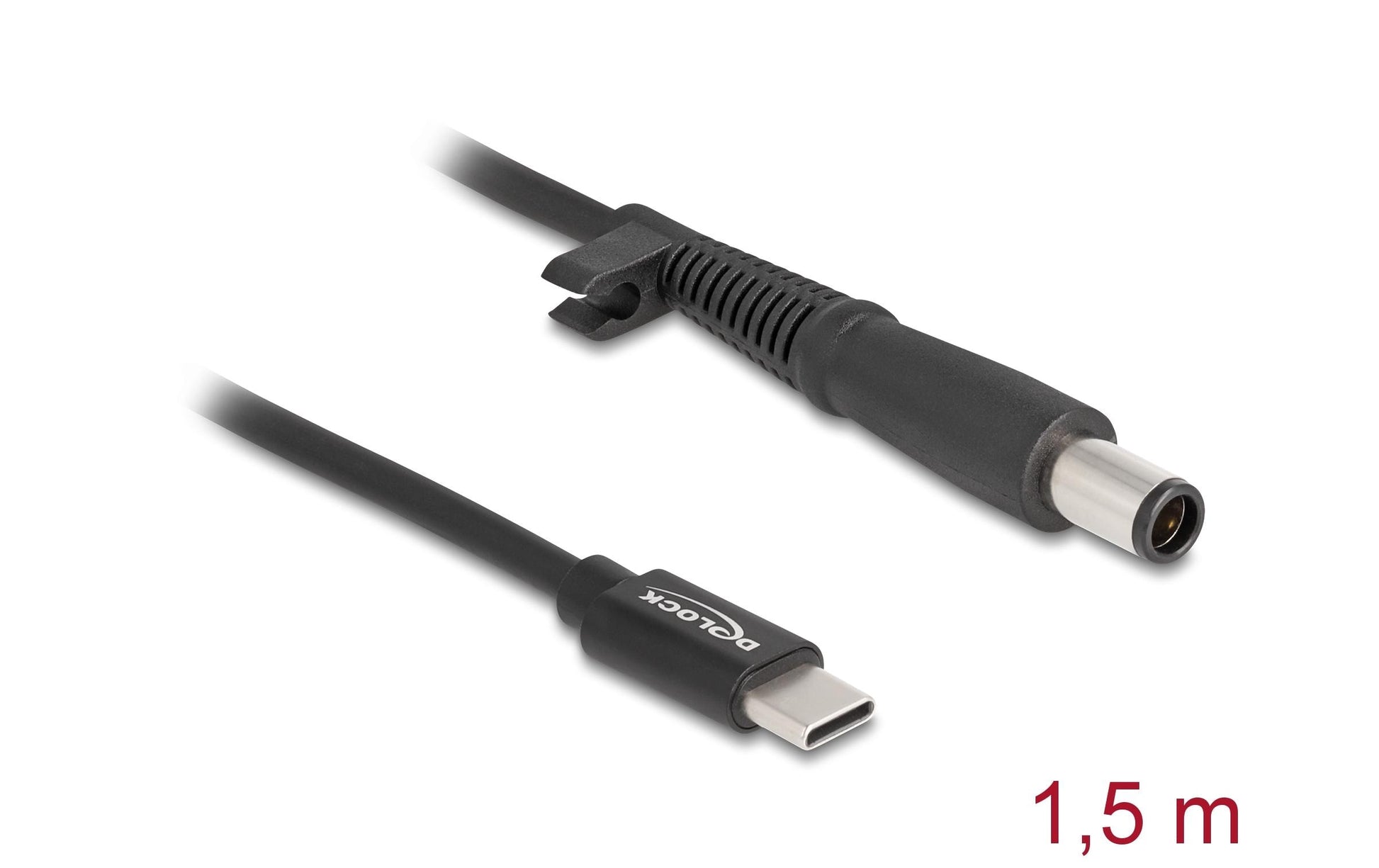 DeLOCK USB-C auf 7,4×5,0 mm Kabel – 1,5 m – Schwarz – für HP