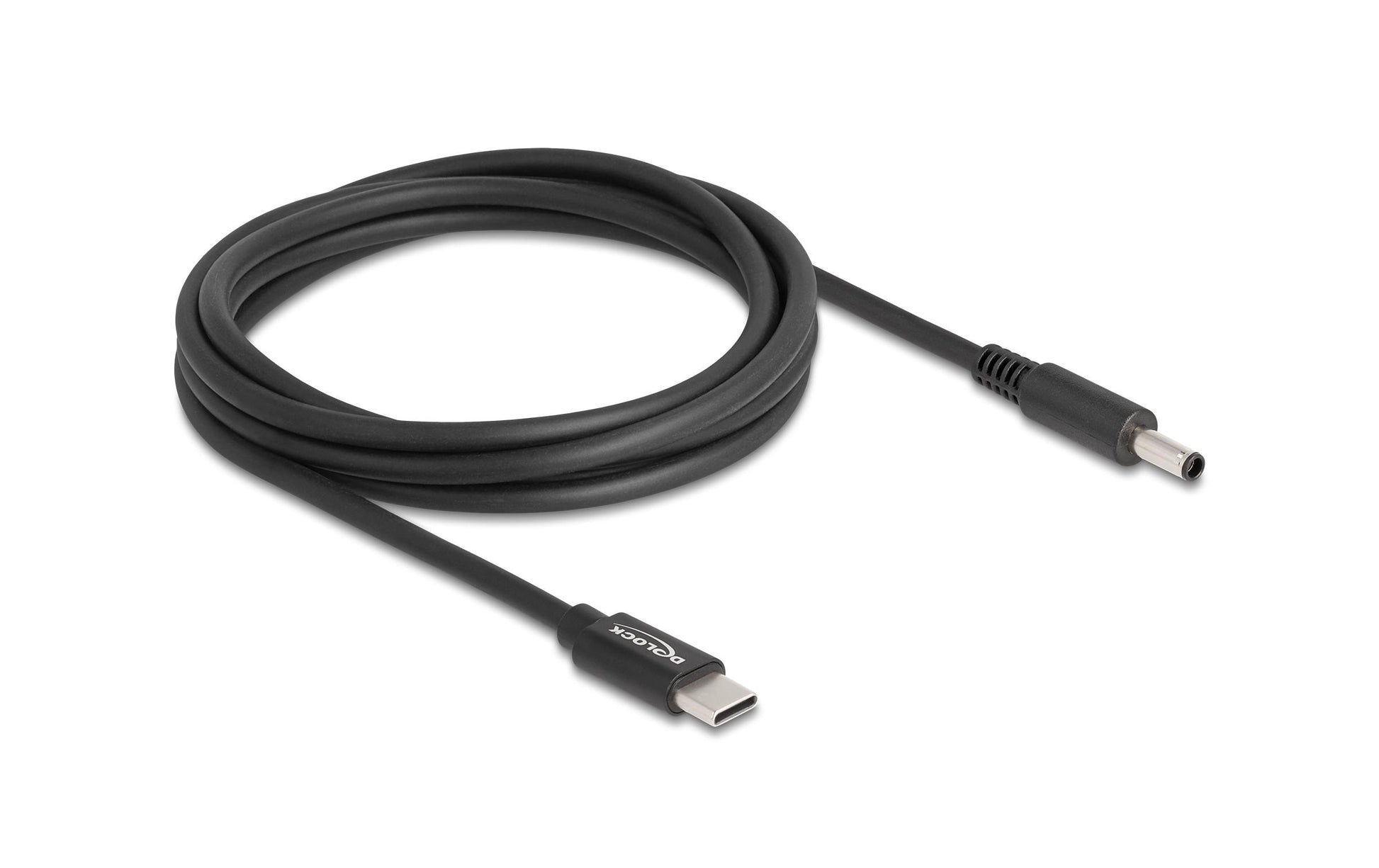 DeLOCK USB-C auf 4,5×3,0 mm Kabel – 1,5 m – Schwarz – für Dell