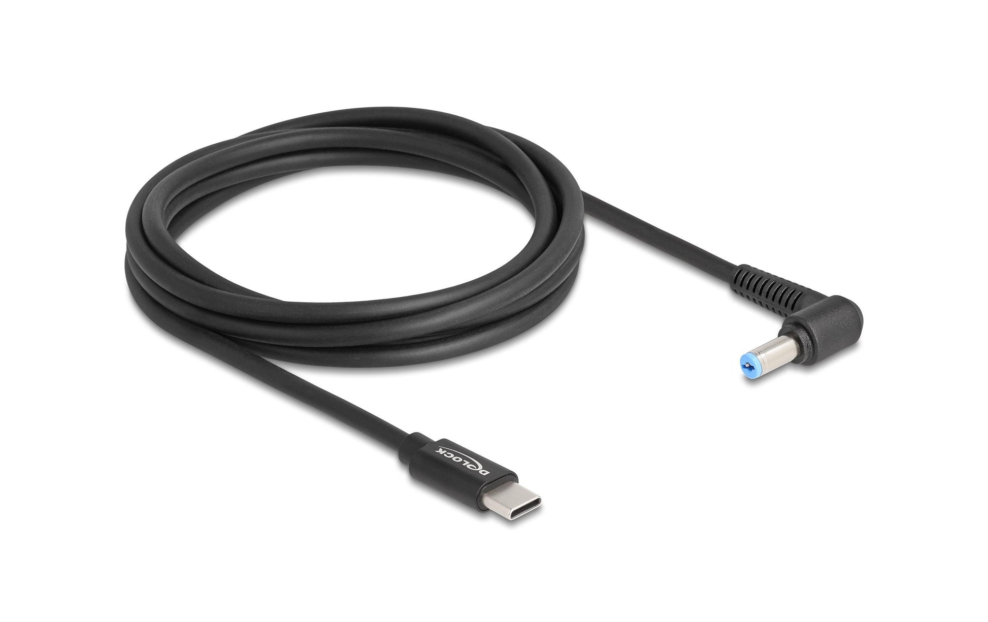 DeLOCK USB-C zu 5,5 × 1,7 mm Ladekabel – 1,5 m, 20 V – für Acer – Schwarz
