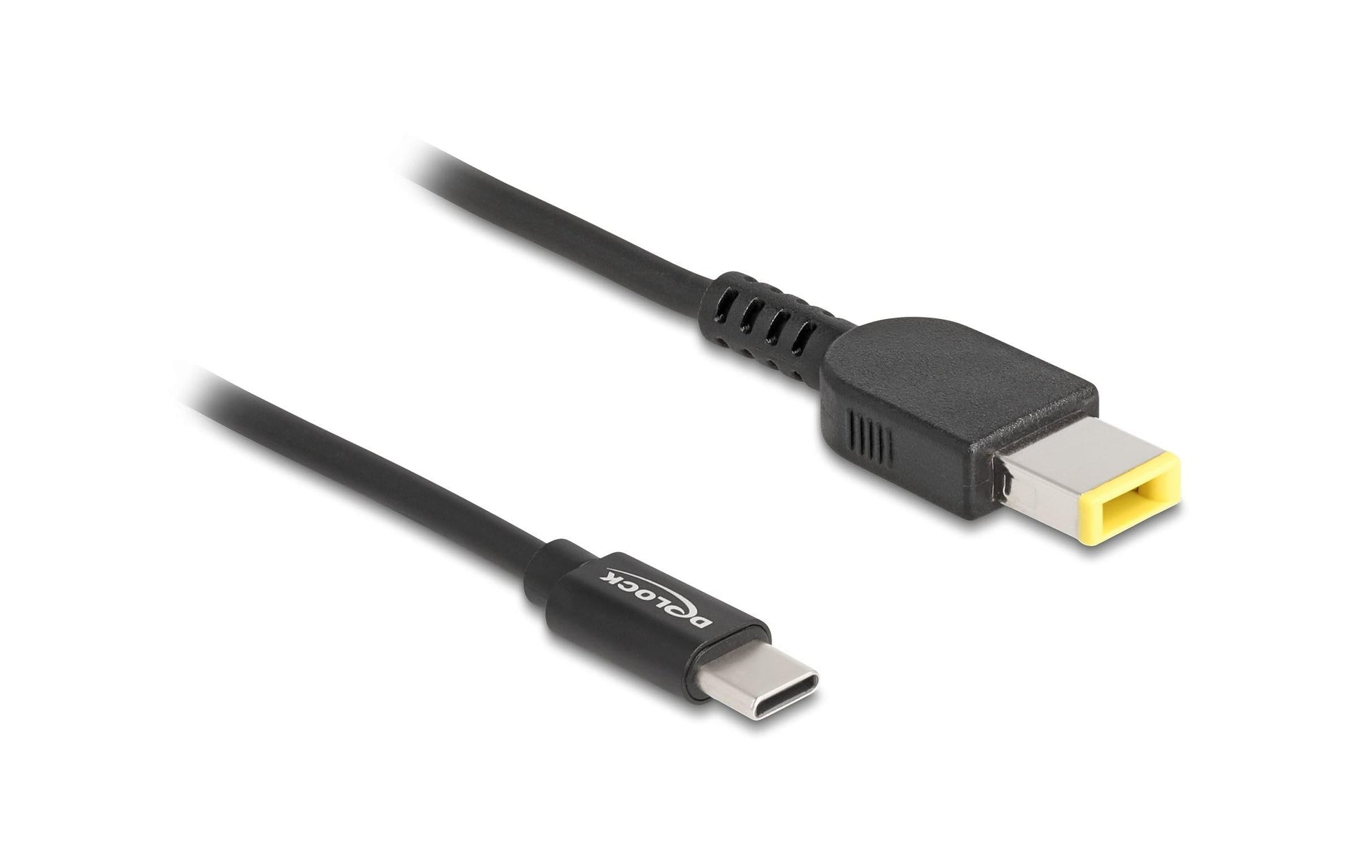 DeLOCK USB-C zu 11,0 × 4,5 mm Kabel – 20 V, 3 A, 1,5 m – Schwarz, für Lenovo