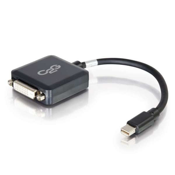 C2G 84311 Adapter Mini DisplayPort zu DVI-D – 1920 × 1200, 0,2 m, Schwarz