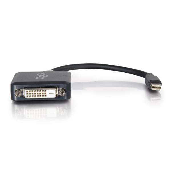 C2G 84311 Adapter Mini DisplayPort zu DVI-D – 1920 × 1200, 0,2 m, Schwarz