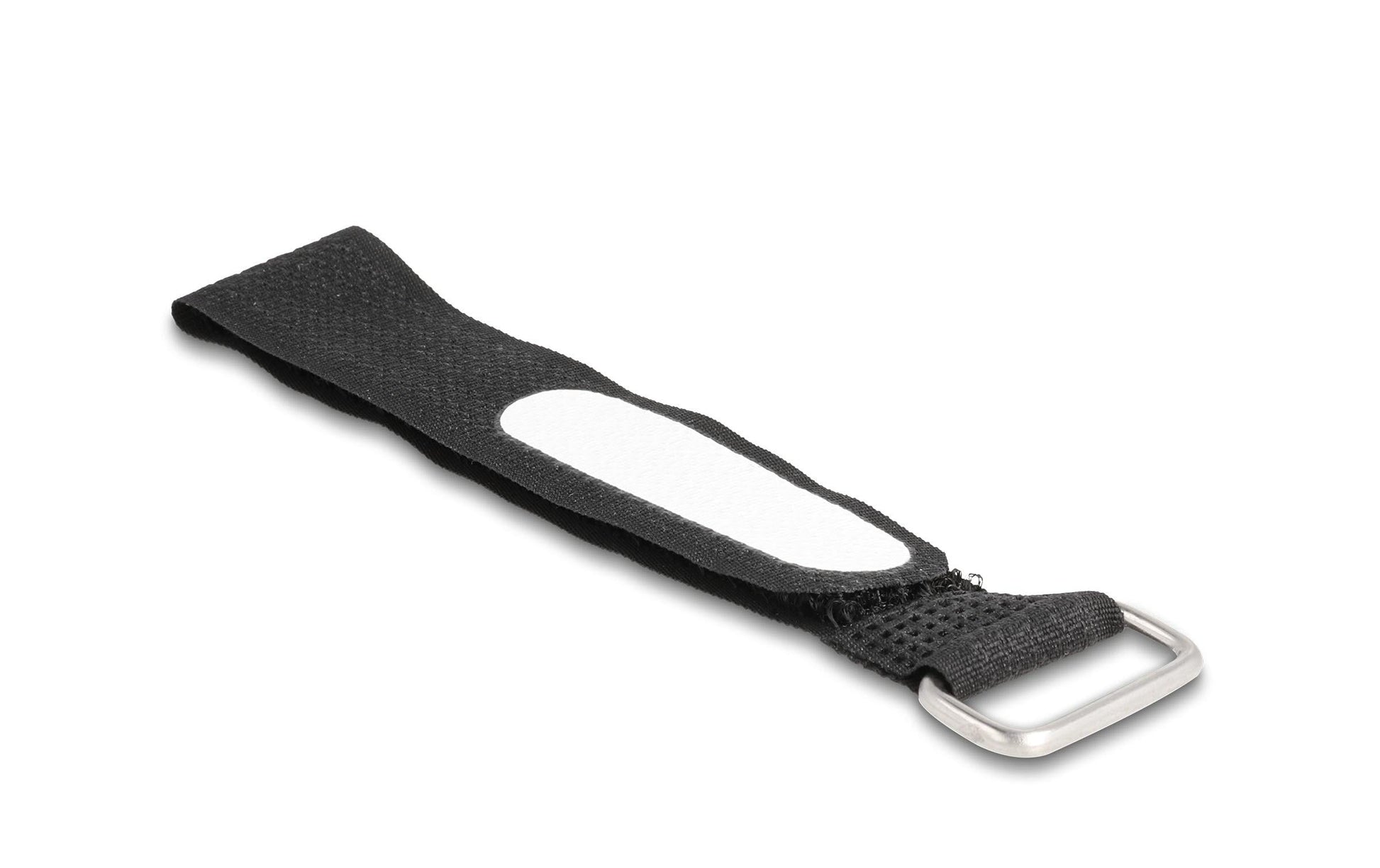 DeLOCK Klettkabelbinder 20×203 mm, 5er-Pack – schwarz