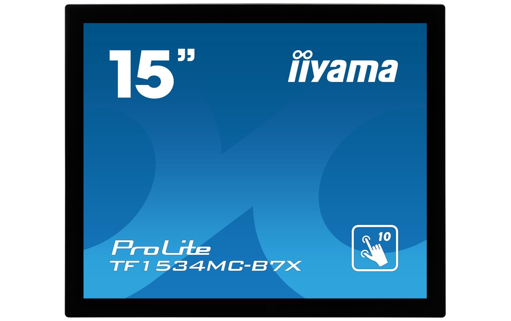 iiyama TF1534MC-B7X – Monitor, 15", 1024 × 768 (XGA), TN, Touch, 60 Hz, 370 cd/m², VESA 100 × 100, Schwarz