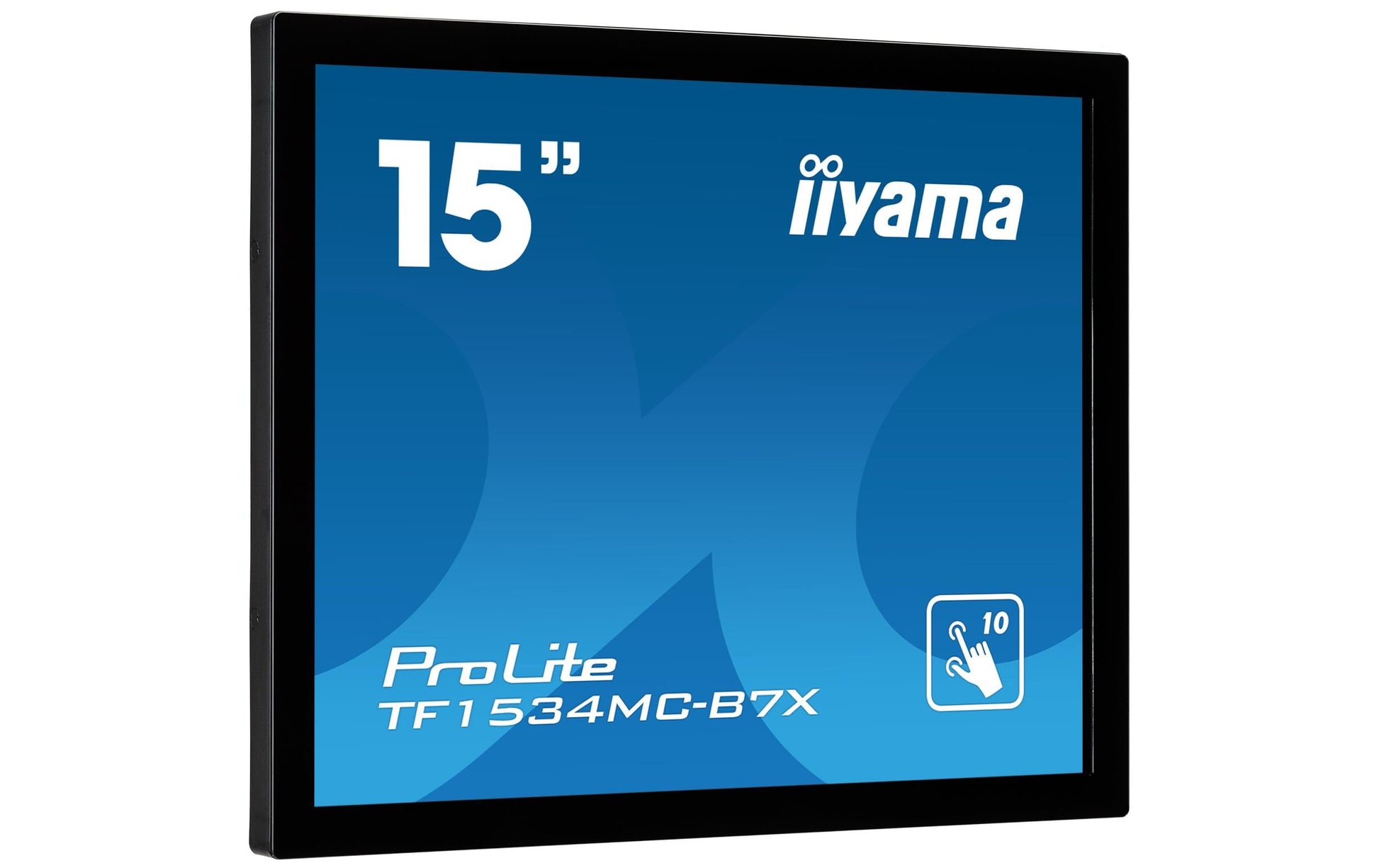 iiyama TF1534MC-B7X – Monitor, 15", 1024 × 768 (XGA), TN, Touch, 60 Hz, 370 cd/m², VESA 100 × 100, Schwarz