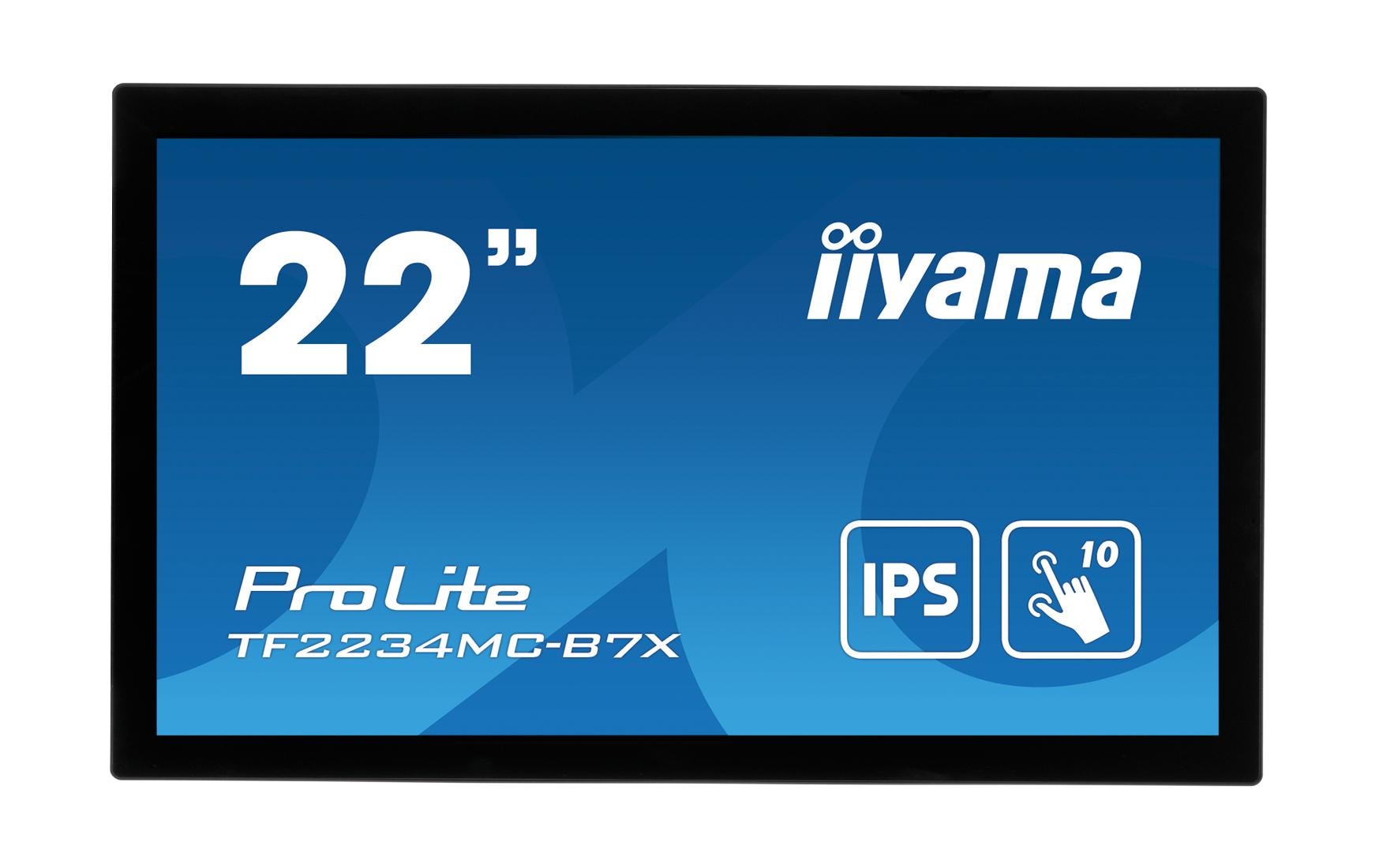 iiyama TF2234MC-B7X – Monitor, 21,5", 1920 × 1080 (Full HD), LED, Touch, 350 cd/m²