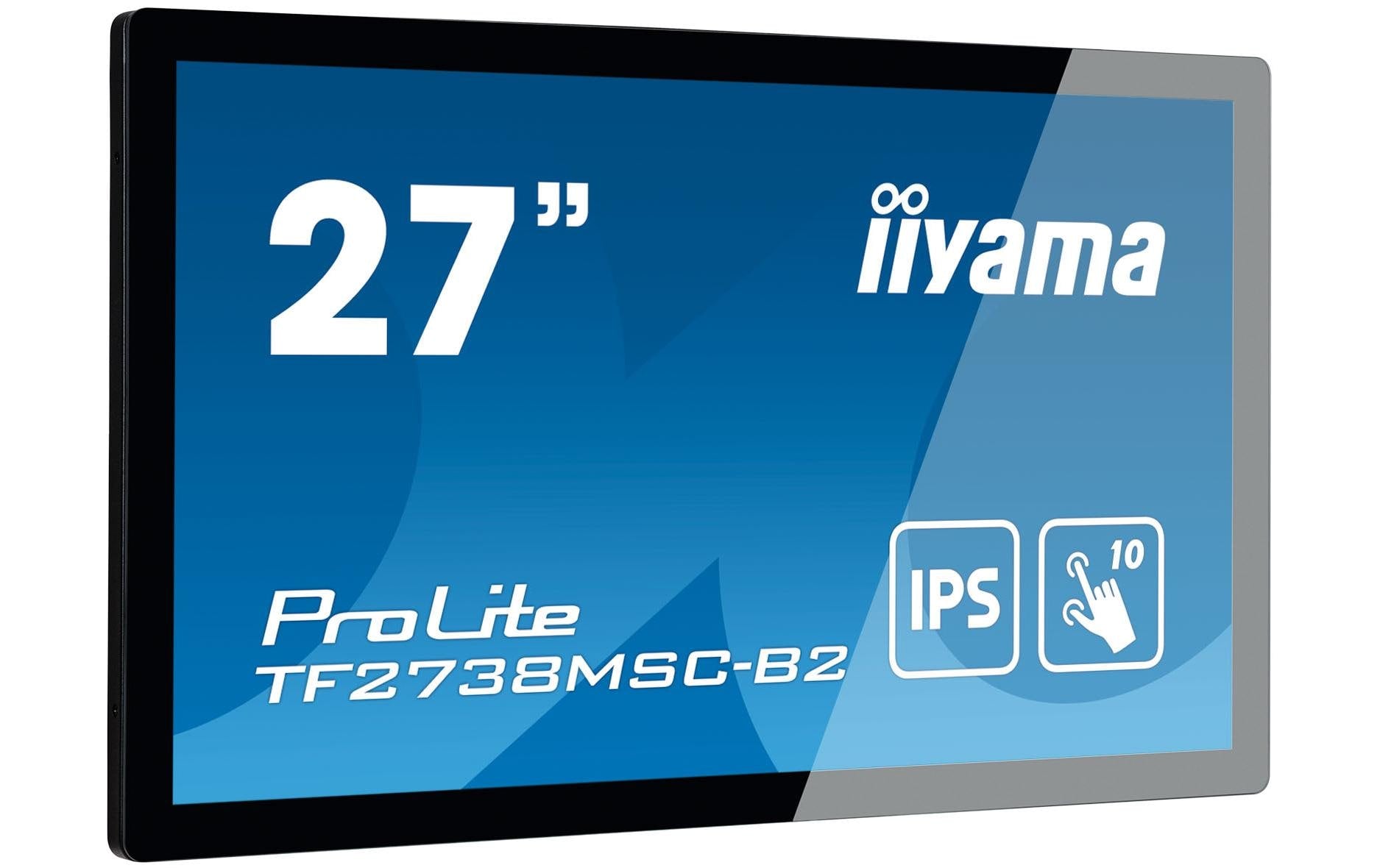 iiyama ProLite TF2738MSC-B2 – Monitor, 27", 1920 × 1080 (Full HD), Touch, Schwarz