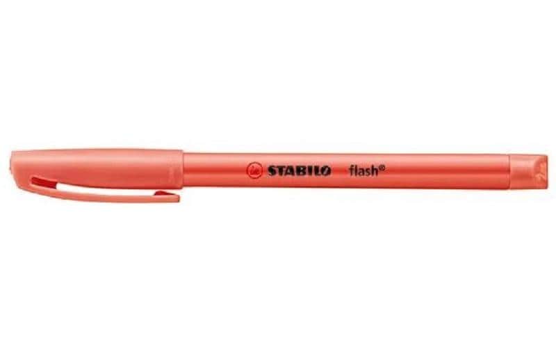 STABILO Flash Textmarker Rot – Keilspitze, 1–4 mm