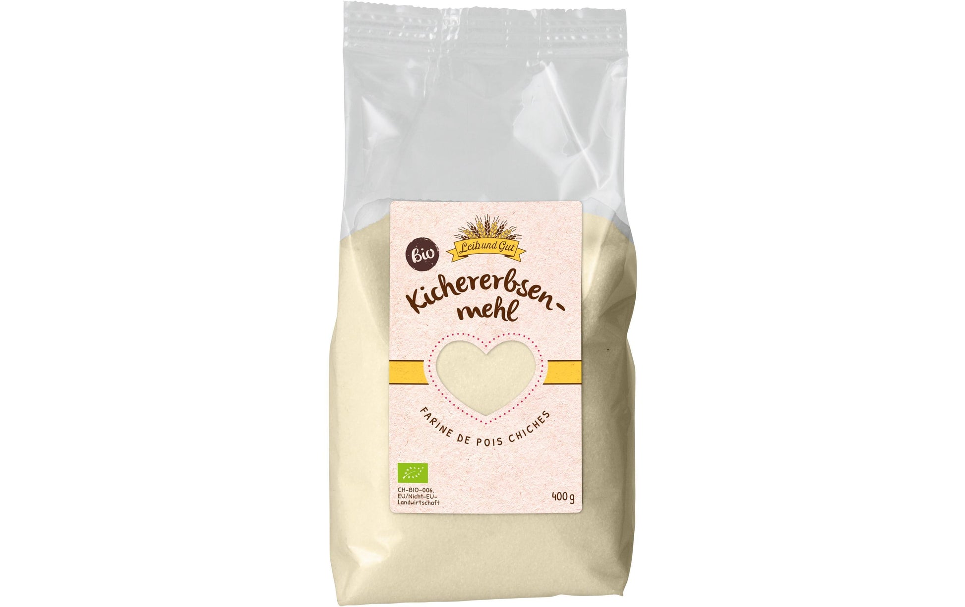 Leib und Gut Kichererbsenmehl – Bio, glutenfrei – 400 g