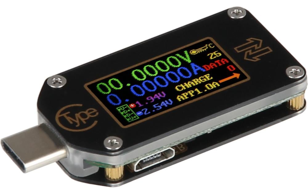 Joy-iT JT-TC66C – Multimeter – 0,005–30 V DC, 0–5 A DC, USB-C