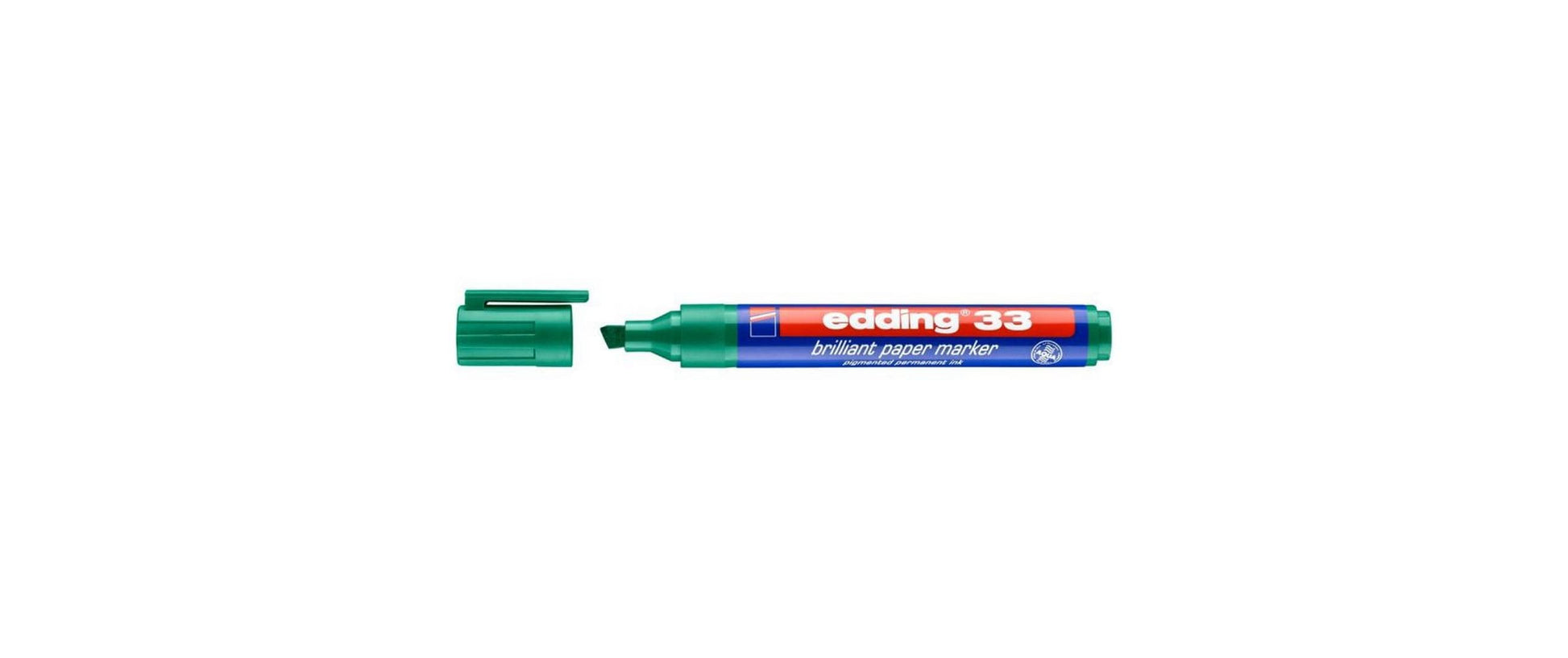 Edding Non-Permanent-Marker Brillant 33 – Keilspitze 1-5 mm – Grün – Nachfüllbar