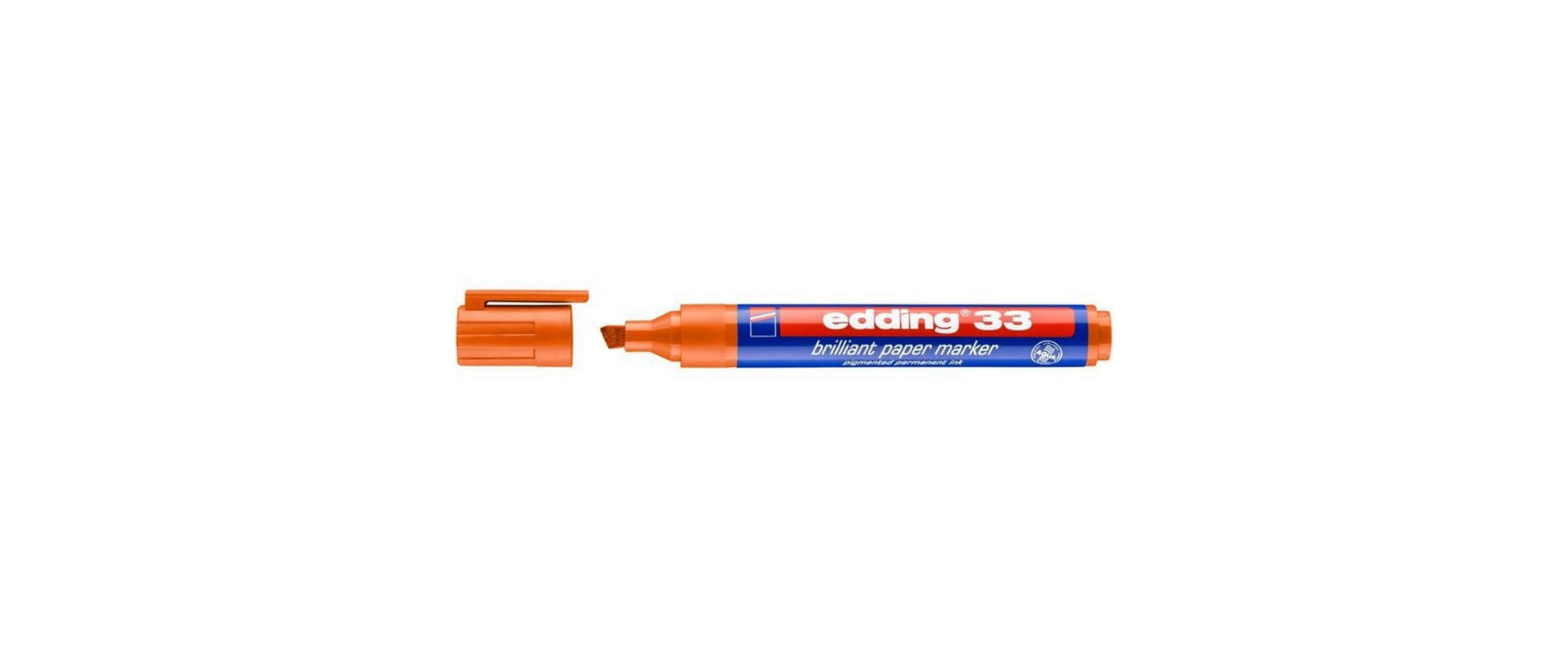 Edding Non-Permanent-Marker Brillant 33 – Keilspitze 1-5 mm – Orange – Nachfüllbar