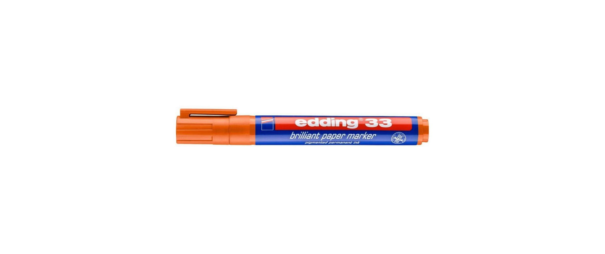 Edding Non-Permanent-Marker Brillant 33 – Keilspitze 1-5 mm – Orange – Nachfüllbar