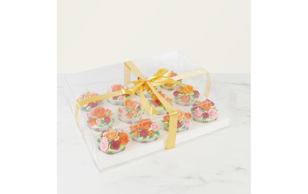 PME Vorratsdose 27 × 34 × 10 cm, Kunststoff, Transparent, für 12 Cupcakes
