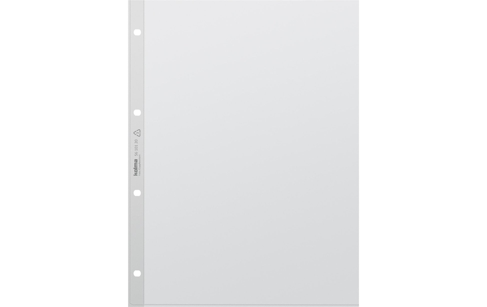 Kolma Sichtmappe A4 – transparent, Kunststoff, glänzend, 85 µm, 100er-Pack