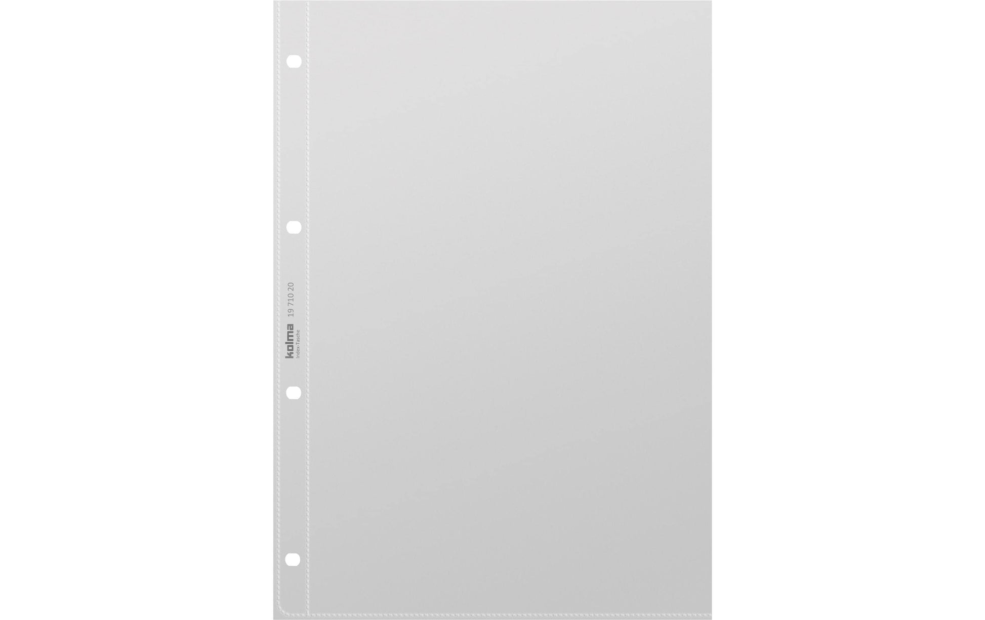Kolma Sichtmappe Index – transparent, Kunststoff, glänzend, 95 µm, 5er-Pack