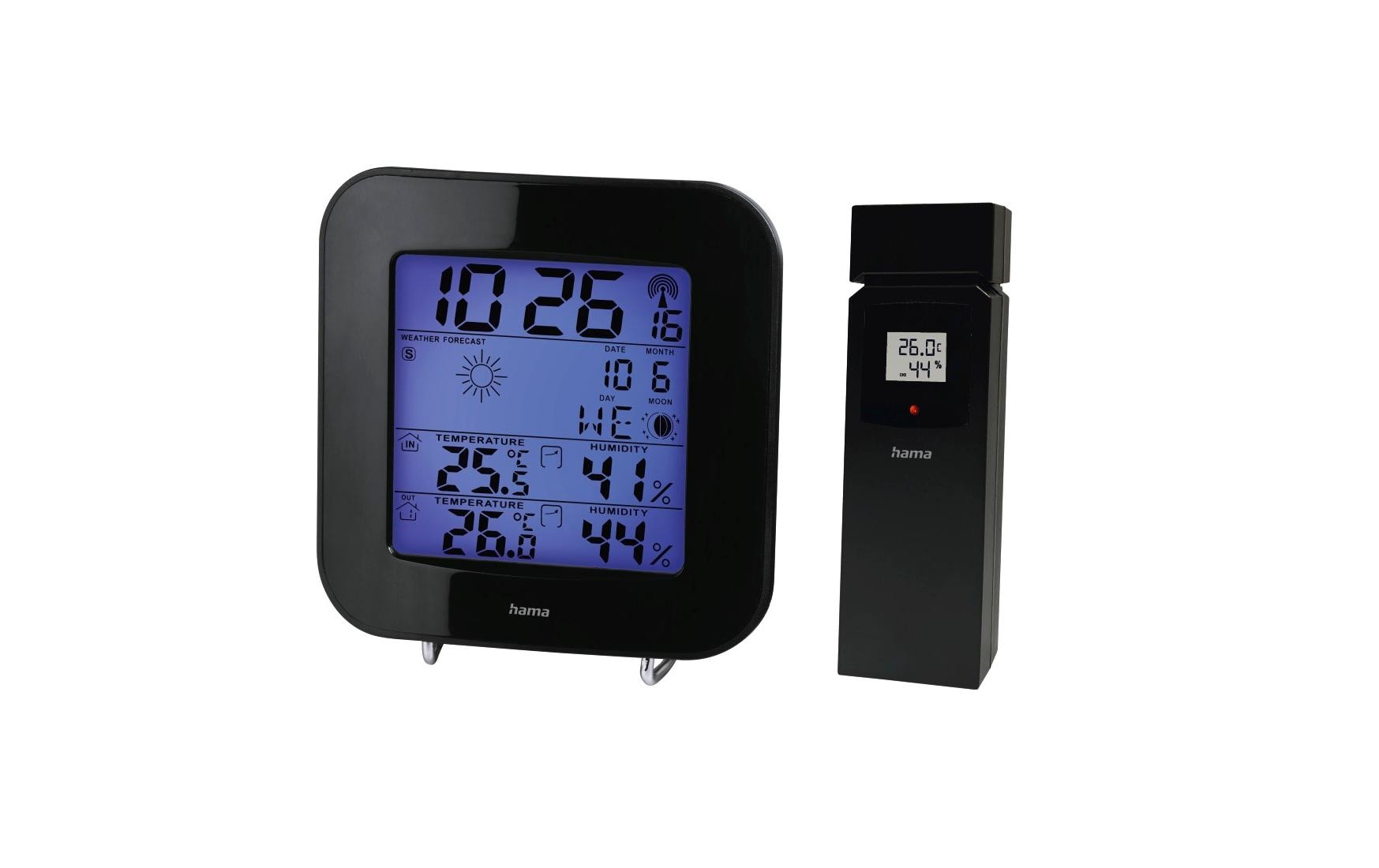 Hama EWS-200 Temperatur-/Feuchtesensor – Kabellos, 0–60 °C, 10–99 %