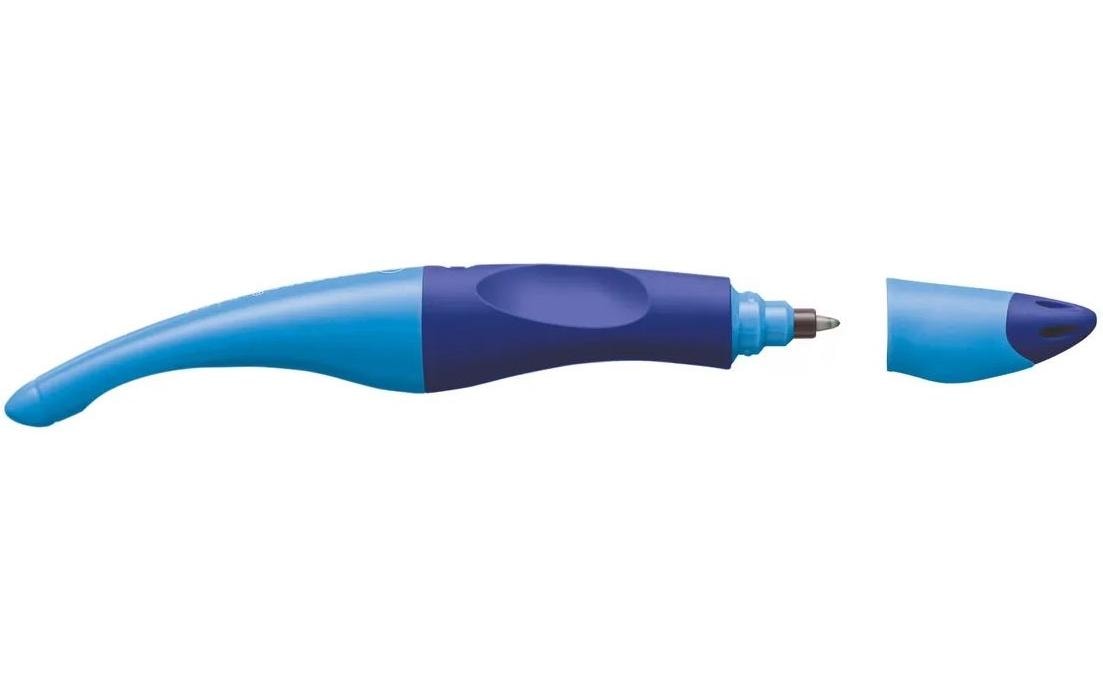 STABILO EASYoriginal Start – Tintenroller mit Kappe, 0,5 mm, Blau, für Linkshänder, 1er Blister