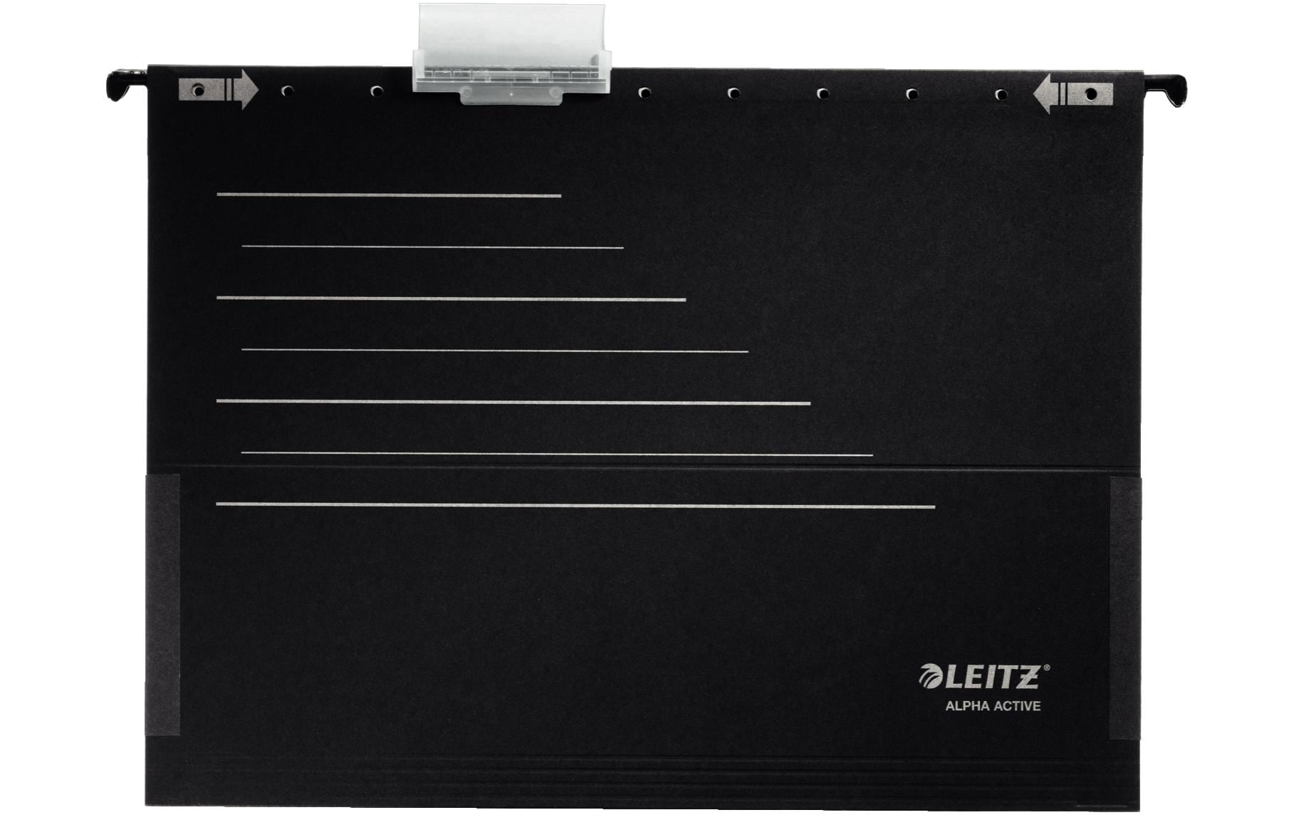 Leitz Hängetasche Alpha Active – für A4, Schwarz, Karton, 5 Stk.