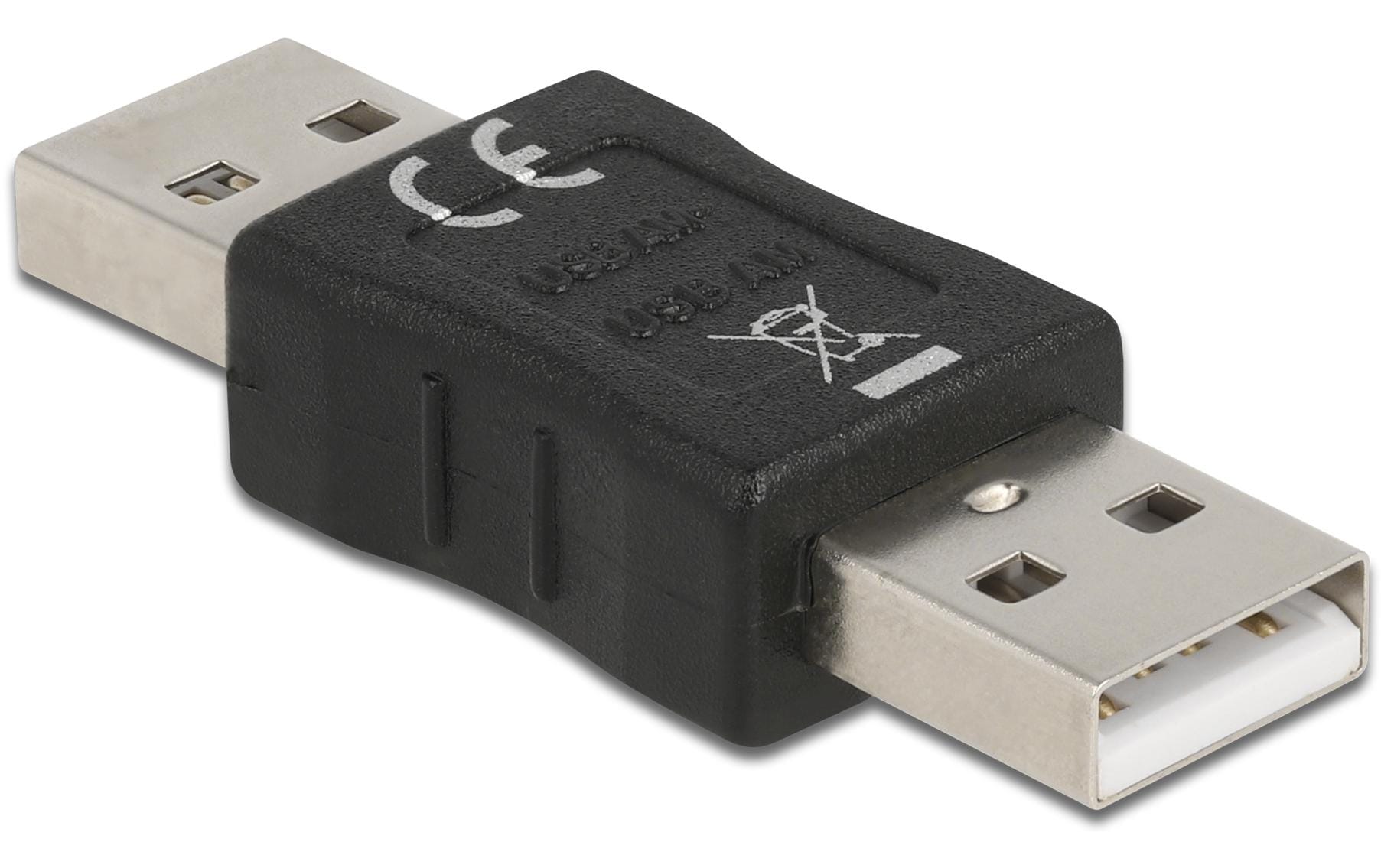 DeLOCK USB-Adapter USB-A auf USB-A – USB 2.0 (480 Mbit/s) – Schwarz