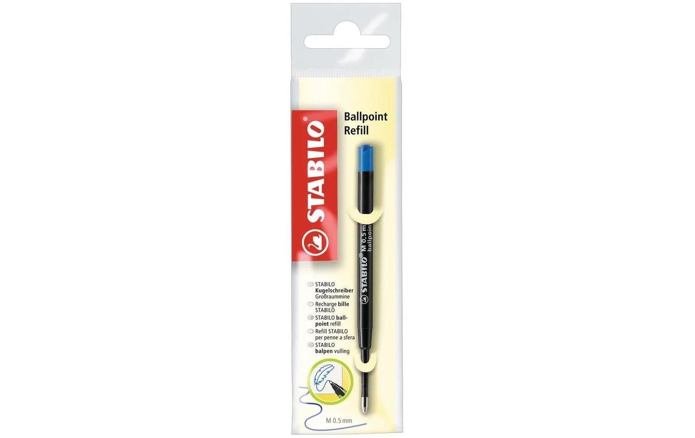 STABILO Kugelschreiber-Mine für SMARTball, pointball – Blau, 0,5 mm, geruchsarm
