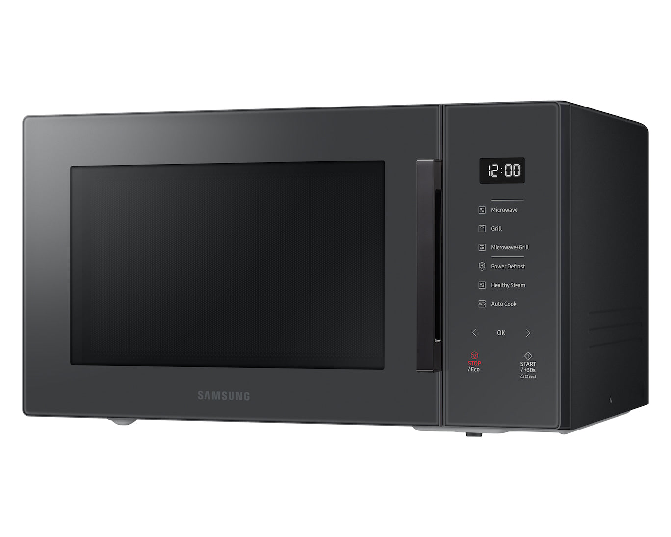 Samsung Grillmikrowelle MG30T5068UC – 30 l, Grill & Keramikboden, 900 W – Grau