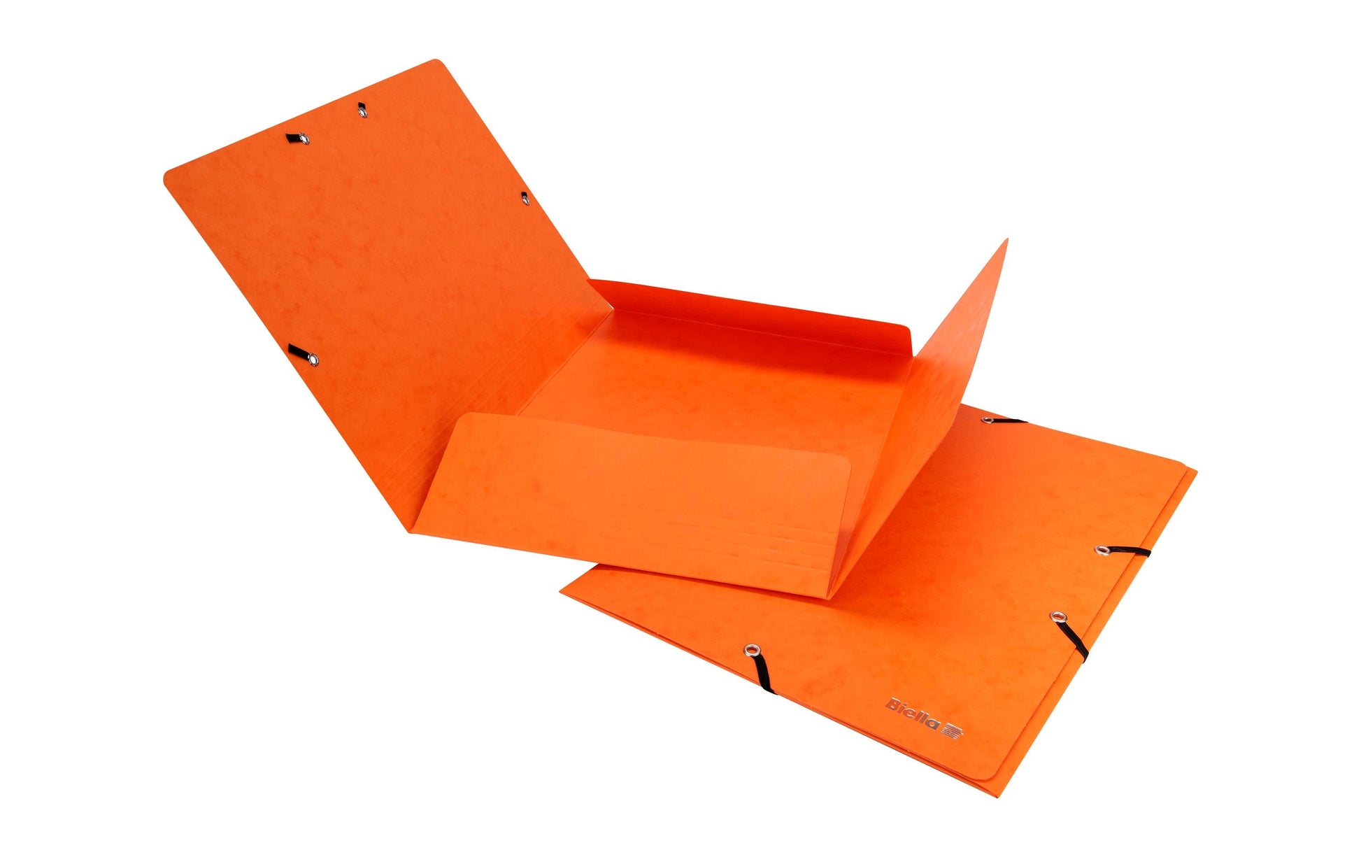 Biella TopColor Gummibandmappe A4 – Karton, Orange, 3 Klappen, bis 200 Blatt