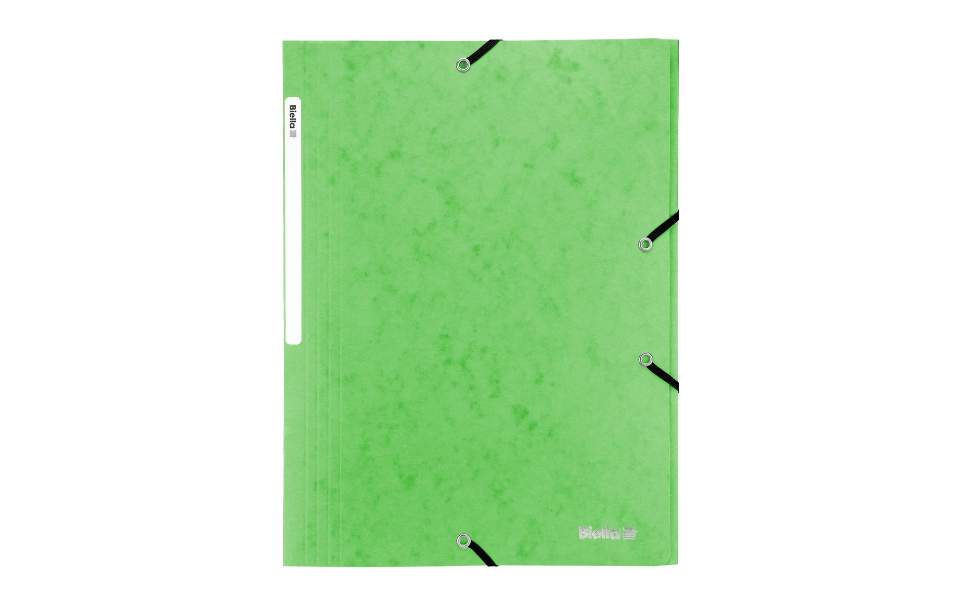 Biella Gummibandmappe TopColor A4 – 3 Klappen, Karton, Grün, bis 200 Blatt