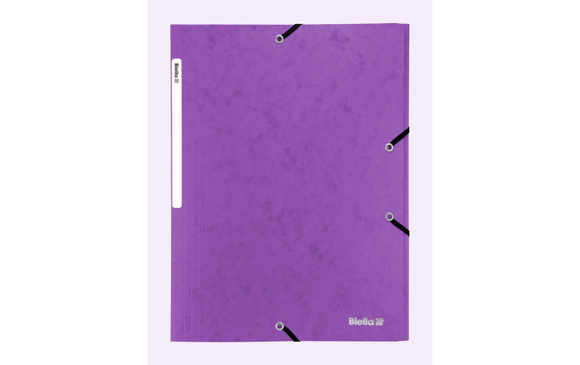 Biella Sammelmappe für A4, Karton, violett, mit Gummizug