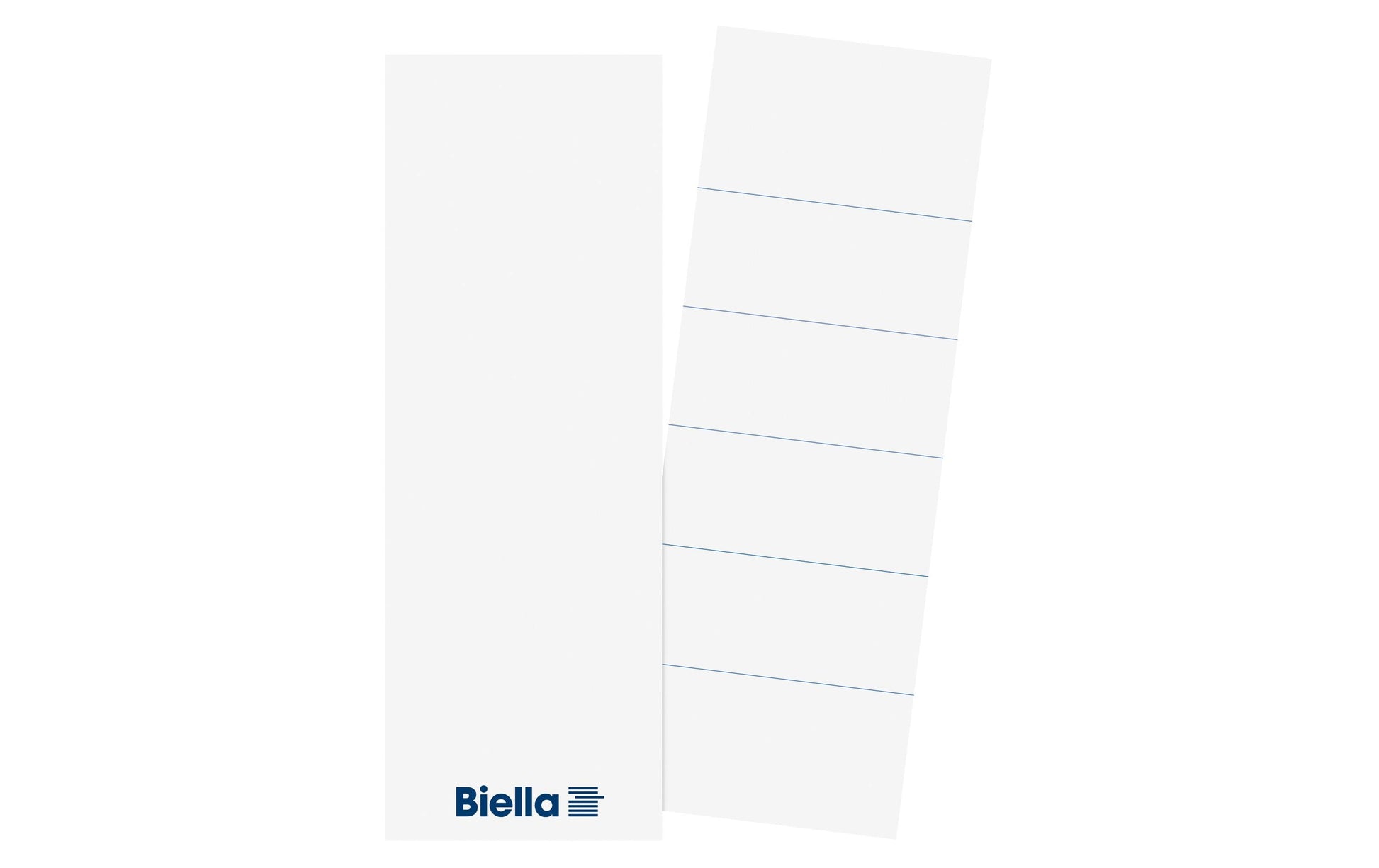 Biella Schuletiketten – für Rückenbreite 7 cm, 51 × 145 mm, 25 Stk, Karton